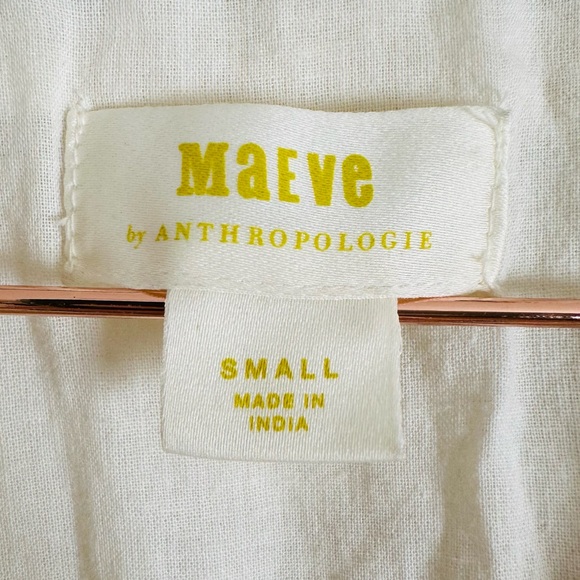 Anthropologie Maeve The Zoe Swing Blouse top boho patchwork plaid - Picture 12 of 14